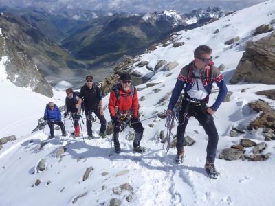 014-Silvretta - Aufstieg zum Gipfel der Hinteren Jamtalspitze